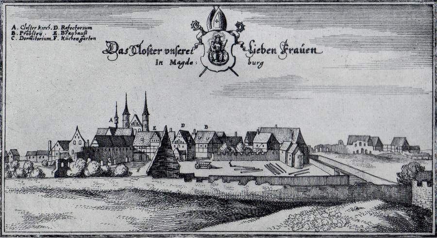 Darstellung des Kloster Unser Lieben Frauen  (Archiv Chronik)