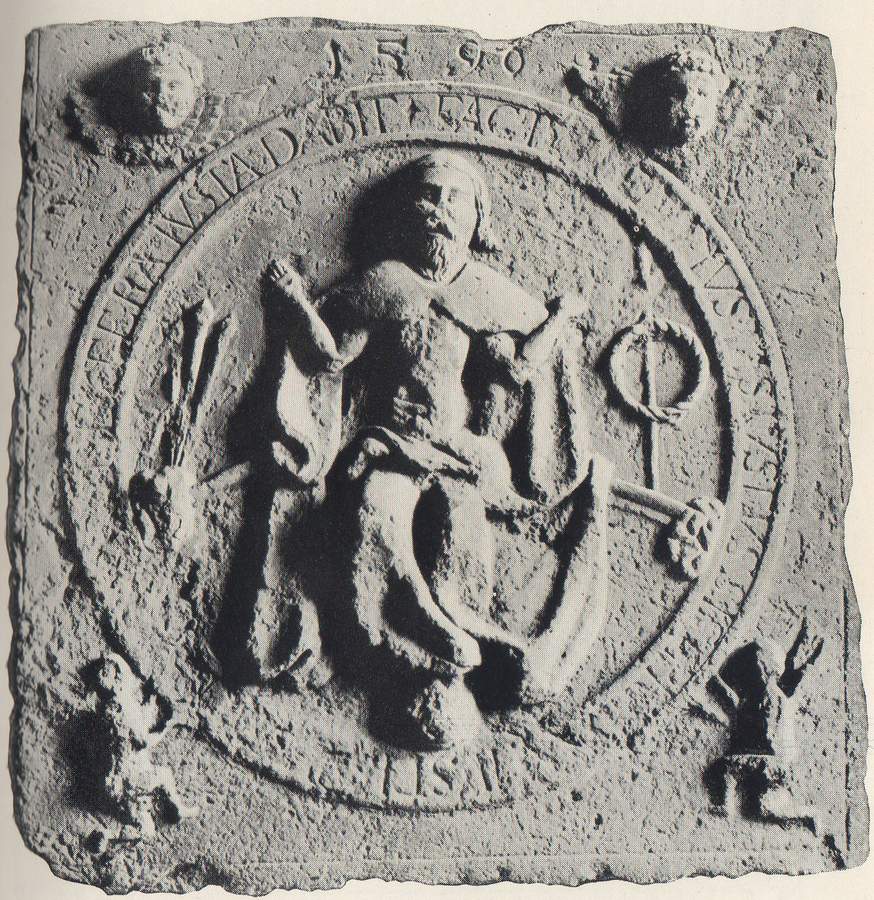 Wappenstein des Magdeburger Schöppenstuhles (Archiv Chronik)