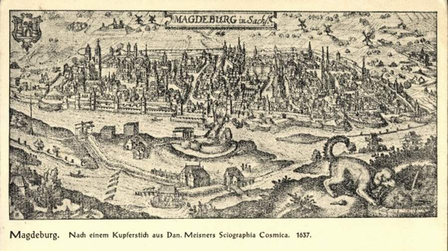 Magdeburg um 1637 (Archiv Chronik)