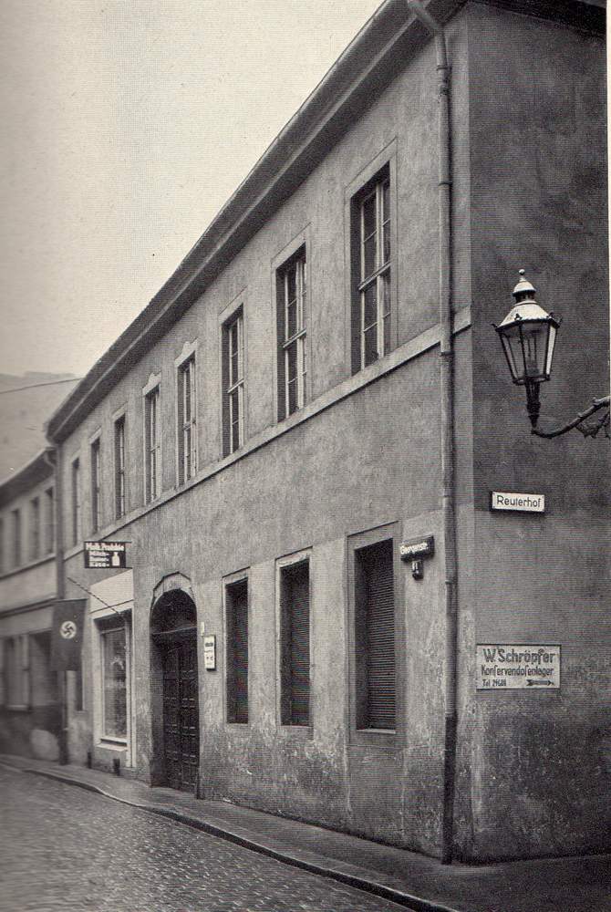 Rathaus der Pfälzer Kolonie in der Georgenstraße 1 um 1939 (Archiv Chronik)