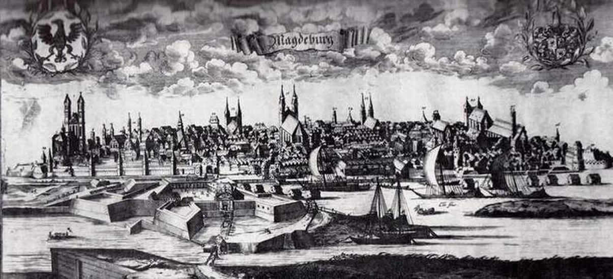 Stadtansicht von Magdeburg (Archiv Chronik)