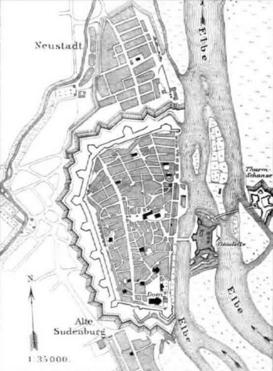 Magdeburg um 1750 (Archiv Chronik)
