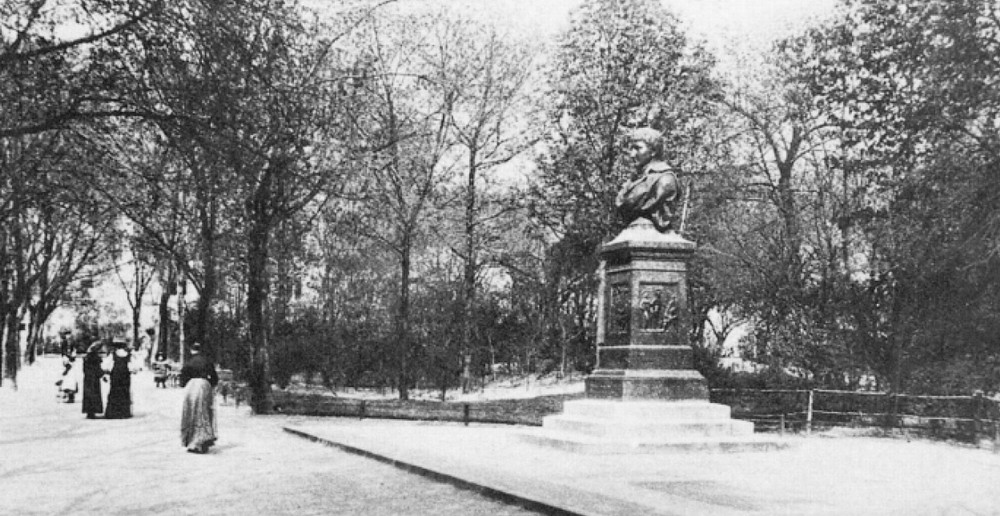 Friesen-Denkmal in der Hegelstraße (Archiv Chronik)