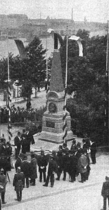 Einweihung des Denkmal für den Elbstrombaudirektor Theodor Kozlowski (Archiv Chronik)
