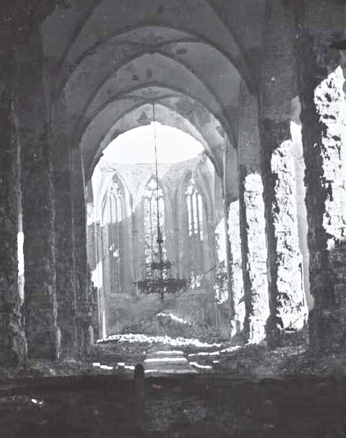 Ruine der Katharinenkirche (Archiv Chronik)