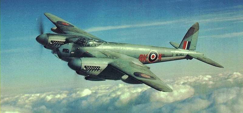 Jagdbomber de Havilland D.H.98 Mosquito (Foto: Wikipedia)
