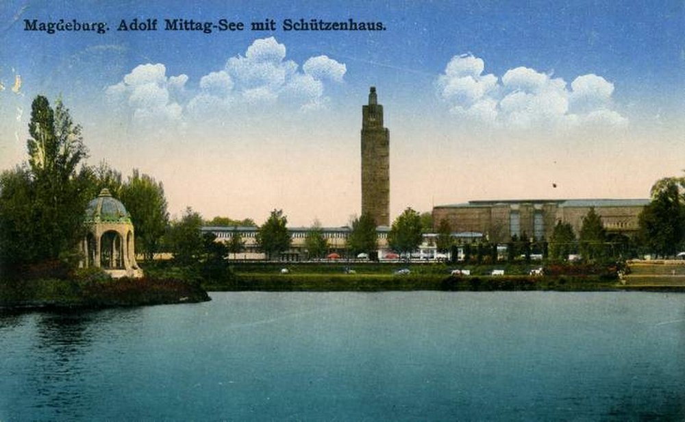 Adolf-Mittag-See mit Schützenhaus, 17.11.1932