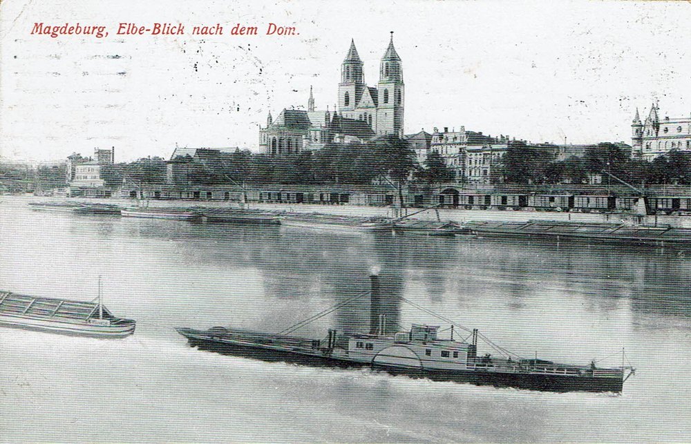 Elbe-Blick nach dem Dom, 26.05.1911
