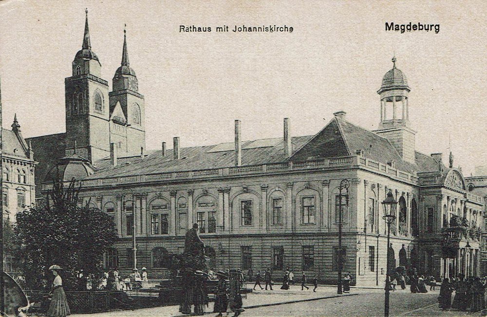Rathaus mit Johanniskirche, 29.08.1921
