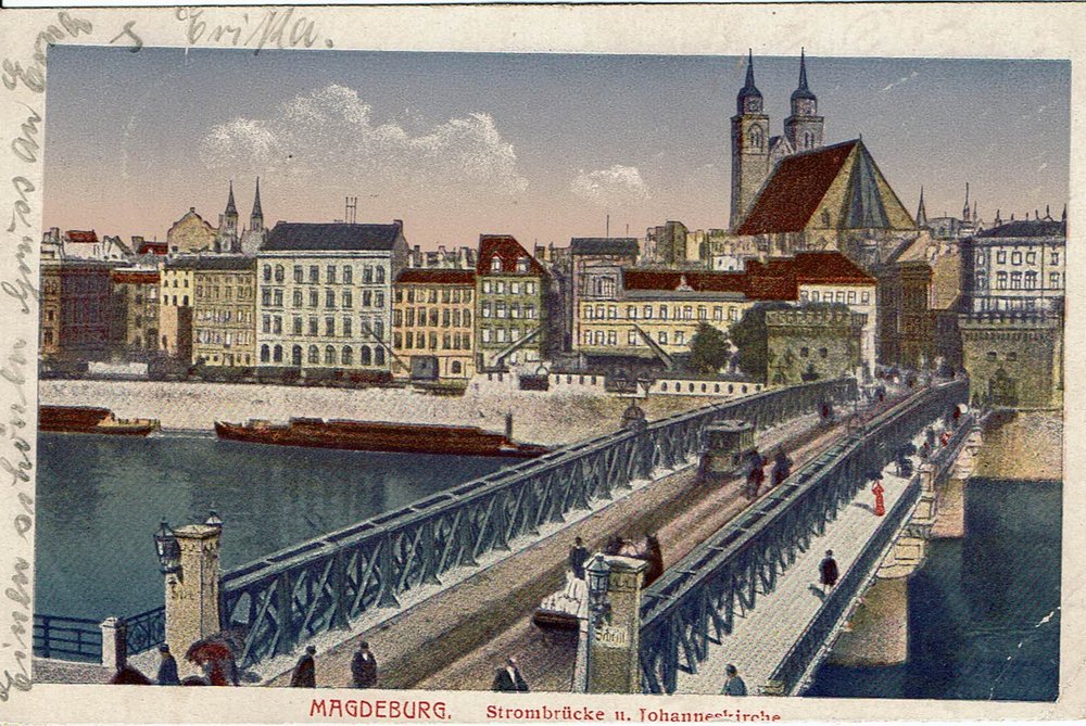 Strombrücke u. Johanneskirche, 23.05.1923