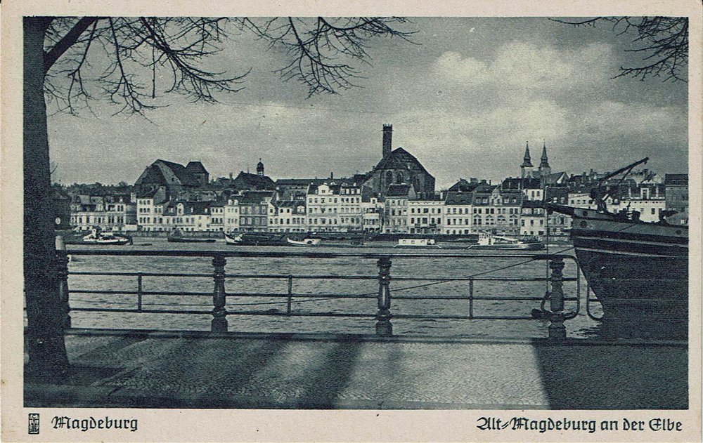Alt-Magdeburg an der Elbe, nicht gelaufen
