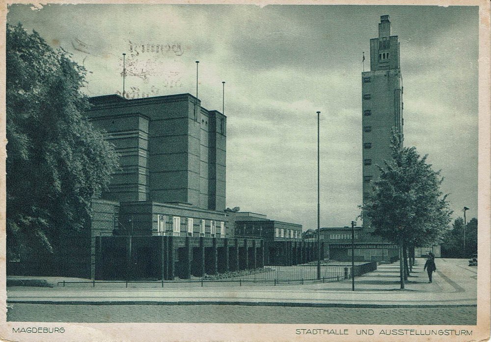 Stadthalle und Ausstellungsturm, 21.02.1935