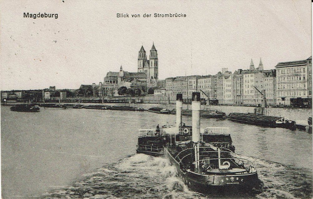 Feldpost, Blick von der Strombrücke, 15.03.1917