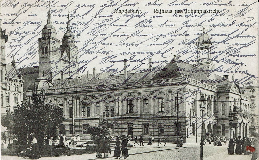 Rathaus mit Johanniskirche, 18.12.1910