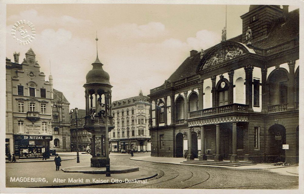 Alter Markt mit Kaiser-Otto-Denkmal, 21.09.1929