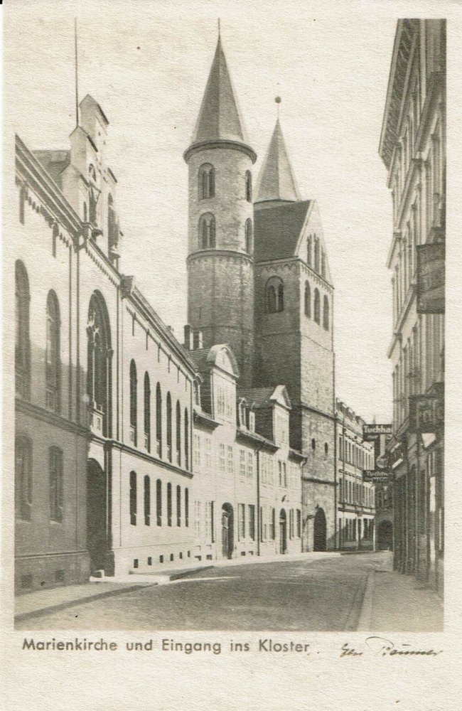 Marienkirche und Eingang ins Kloster, ohne Jahr