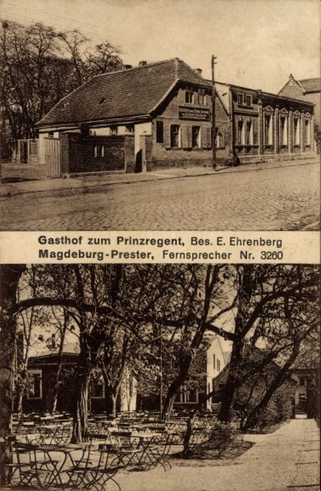 Gasthof zum Prinzregenten, Magdeburg-Prester, 17.08.1929 