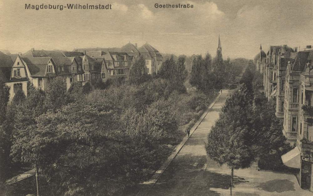 Magdeburg-Wilhelmstadt, Goethestraße, ohne Datum 