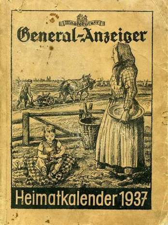 Magdeburger Generalanzeiger Heimatkalender, Magdeburger Generalanzeiger, 1937