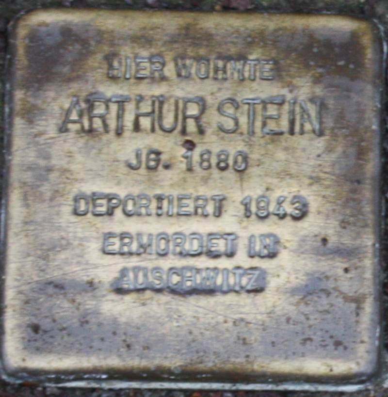 Stolperstein für Artur (Arthur) Stein (Archiv Chronik)