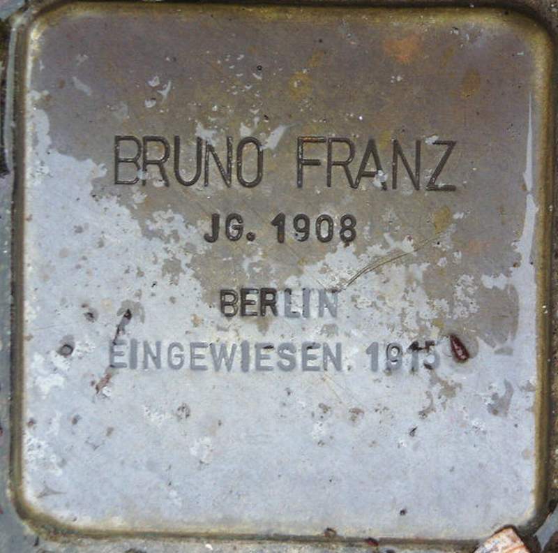 Stolperstein für Richard Bruno Franz (Archiv Chronik)