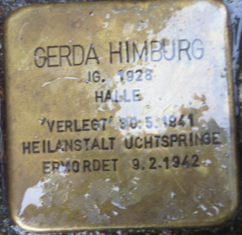 Stolperstein für Gerda Himburg (Archiv Chronik)