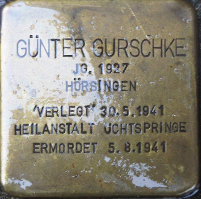 Stolperstein für Günter Adolf Heinrich Gurschke (Archiv Chronik)
