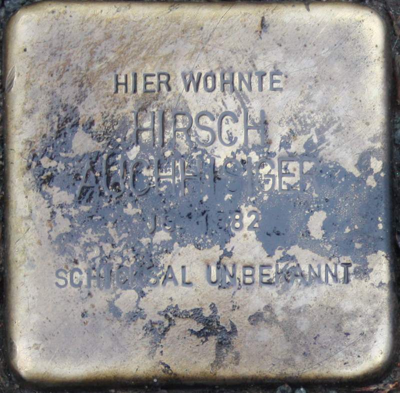 Stolperstein für Hirsch (Hermann) Auchhisiger (Archiv Chronik)