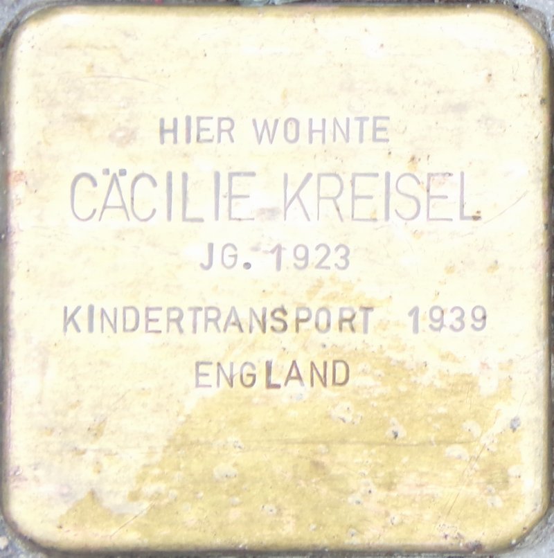 Stolperstein für Cäcilie Wincelberg geb. Kreisel (Archiv Chronik)