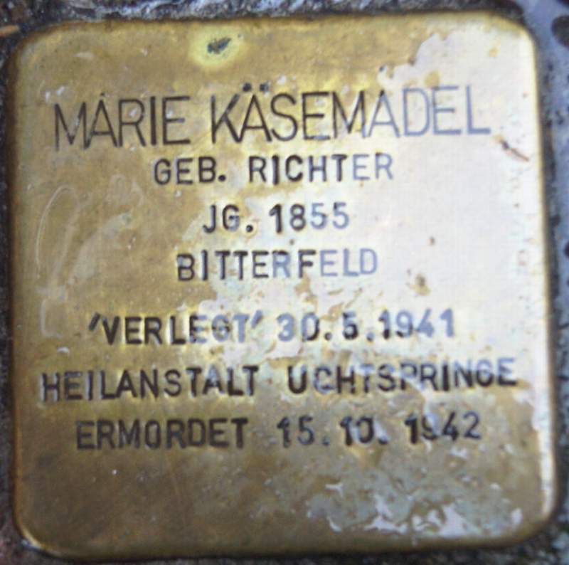 Stolperstein für Dorothea Marie Käsemadel (Archiv Chronik)