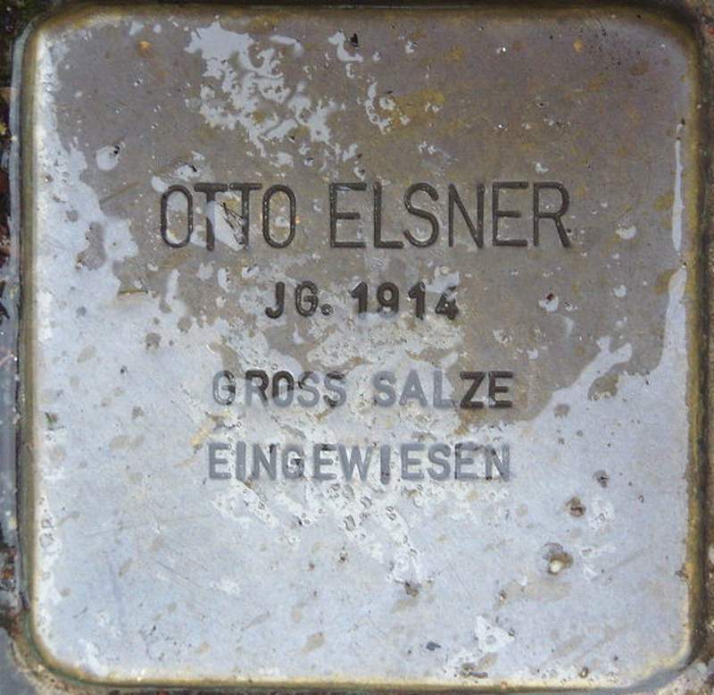 Stolperstein für Otto Elsner (Archiv Chronik)