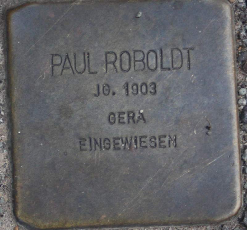 Stolperstein für Paul Robold (Archiv Chronik)