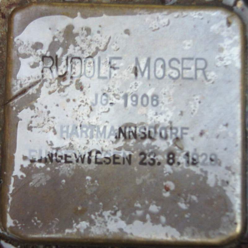 Stolperstein für Richard Rudolf Moser (Archiv Chronik)