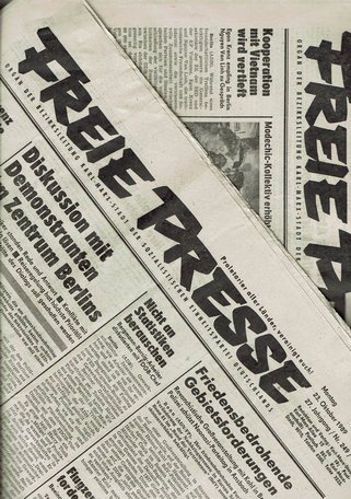 Freie Presse - Organ der Bezirksleitung Karl-Marx-Stadt der SED, Ausgaben vom 23. Oktober 1989 bis 06. Januar 1990